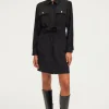 Pablo Robe courte zippée à col -SORAYA Noir Sale
