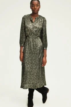 Pablo Robe midi en lurex léopard - SYDONIE Noir Best