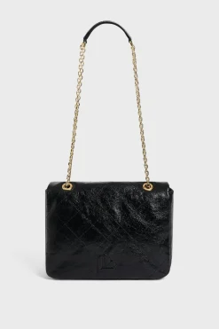 Pablo Sac travers en cuir matelassé - LEAH Noir Clearance