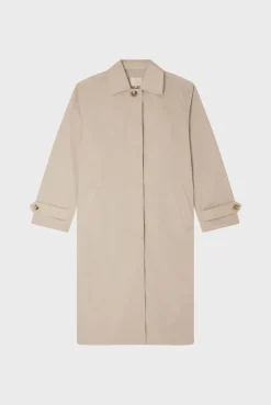 Pablo Trench droit mi-long - NOELYS Sable Flash Sale