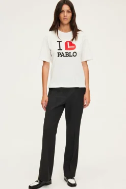 Pablo T-shirt I love en coton - ARLETTY Blanc Cheap