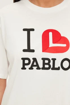 Pablo T-shirt I love en coton - ARLETTY Blanc Cheap