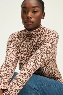 Pablo T-shirt imprimé à col roulé - AMELIE Naturel Online