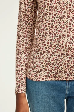 Pablo T-shirt imprimé à col roulé - AMELIE Naturel Online