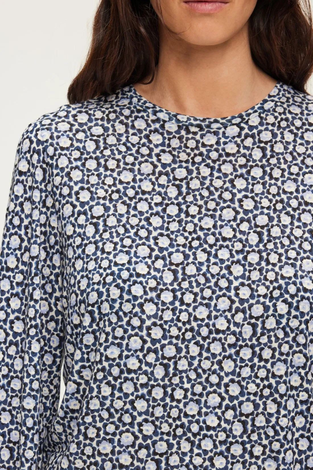 Pablo T-shirt manches longues à fleurs - ALEXANDRA Indigo Outlet