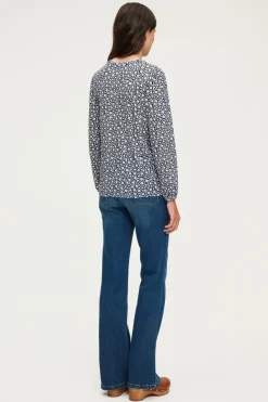 Pablo T-shirt manches longues à fleurs - ALEXANDRA Indigo Outlet
