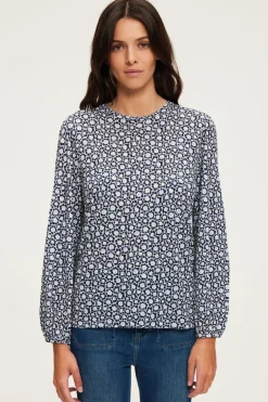 Pablo T-shirt manches longues à fleurs - ALEXANDRA Indigo Outlet