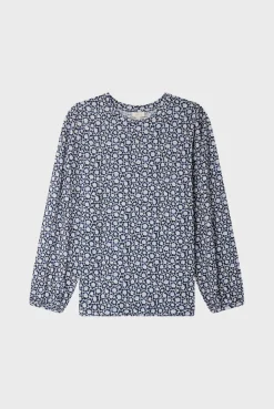 Pablo T-shirt manches longues à fleurs - ALEXANDRA Indigo Outlet