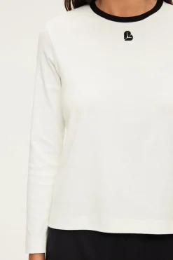 Pablo T-shirt manches longues à logo - ANNECLAIRE Ecru Hot