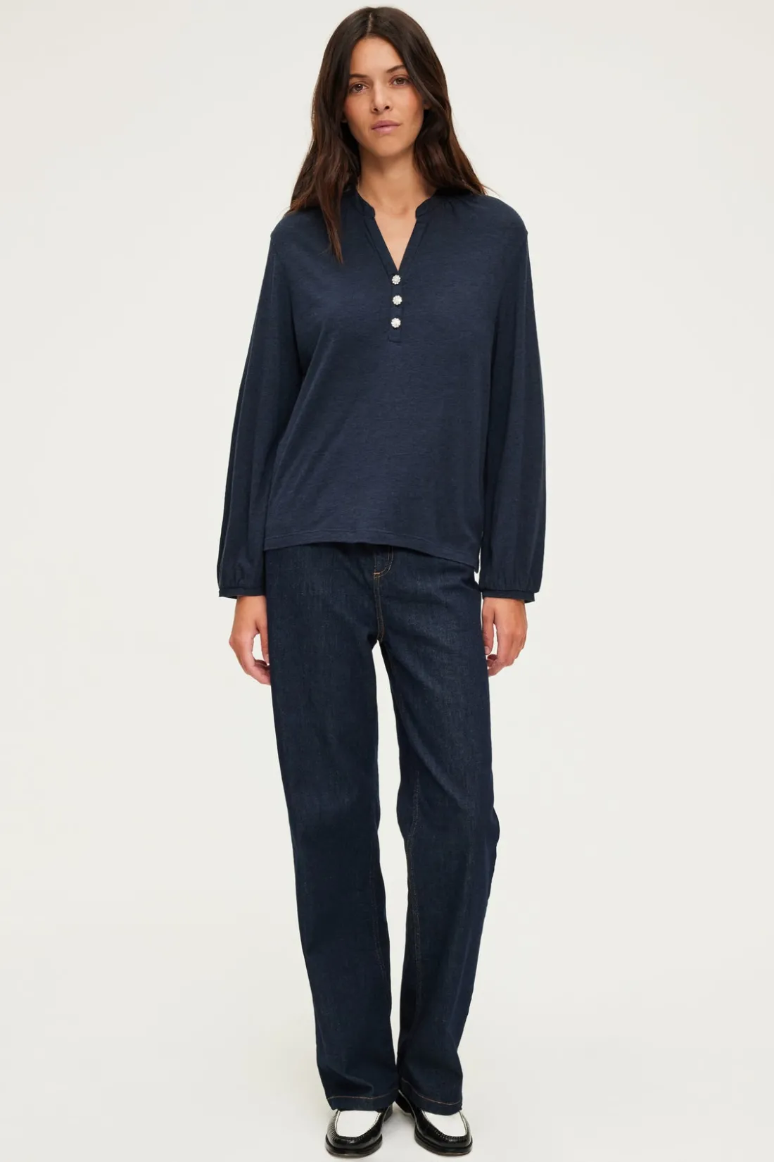 Pablo T-shirt manches longues et strass - ALYS Marine Shop