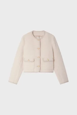 Pablo Veste courte en tweed écru - MAHAULT Naturel Cheap