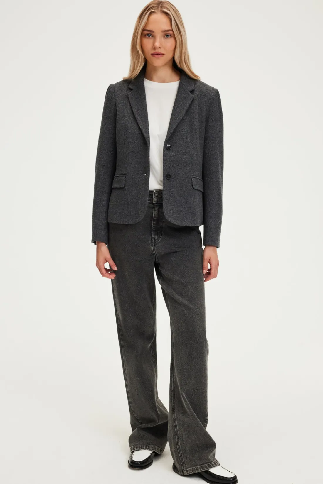 Pablo Veste de tailleur en laine mélangée - MAISSANE Grismoyen New