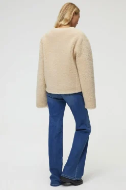Pablo Veste en peau lainée réversible - ZOELISE Camel New