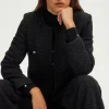 Pablo Veste en tweed - MINA Noir Cheap