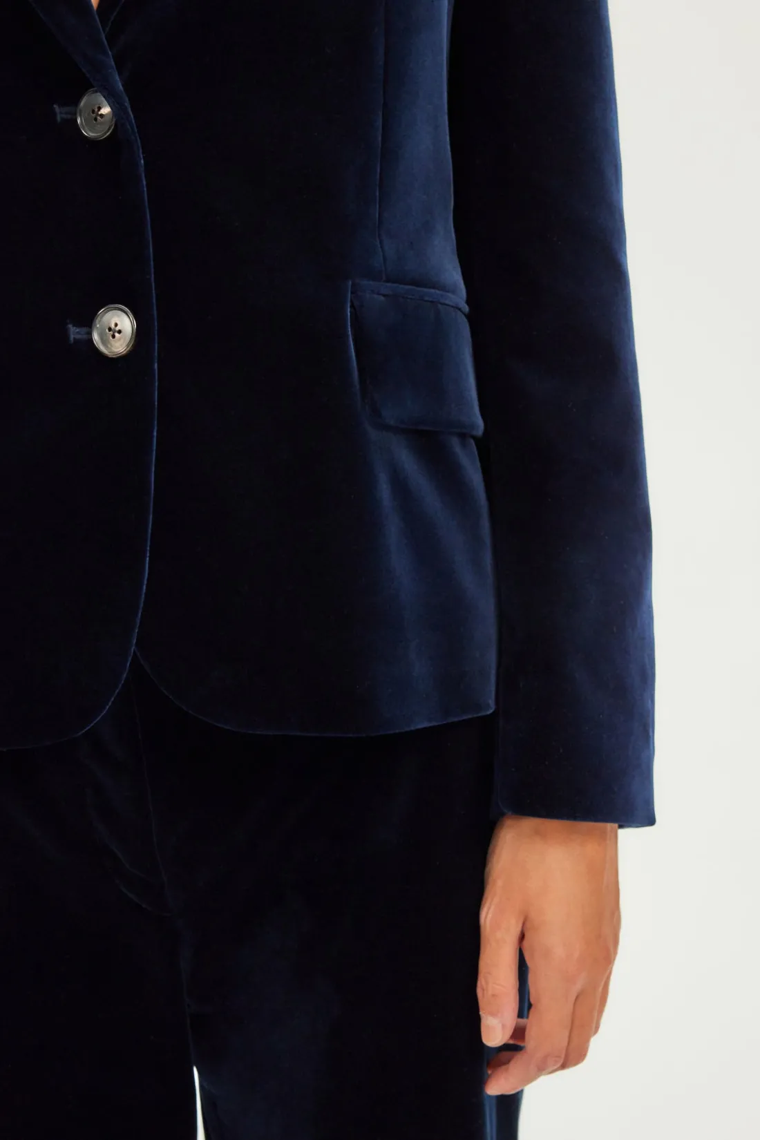 Pablo Veste en velours - MEGANE Marine Discount