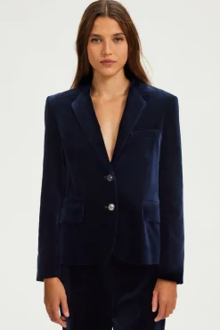 Pablo Veste en velours - MEGANE Marine Discount