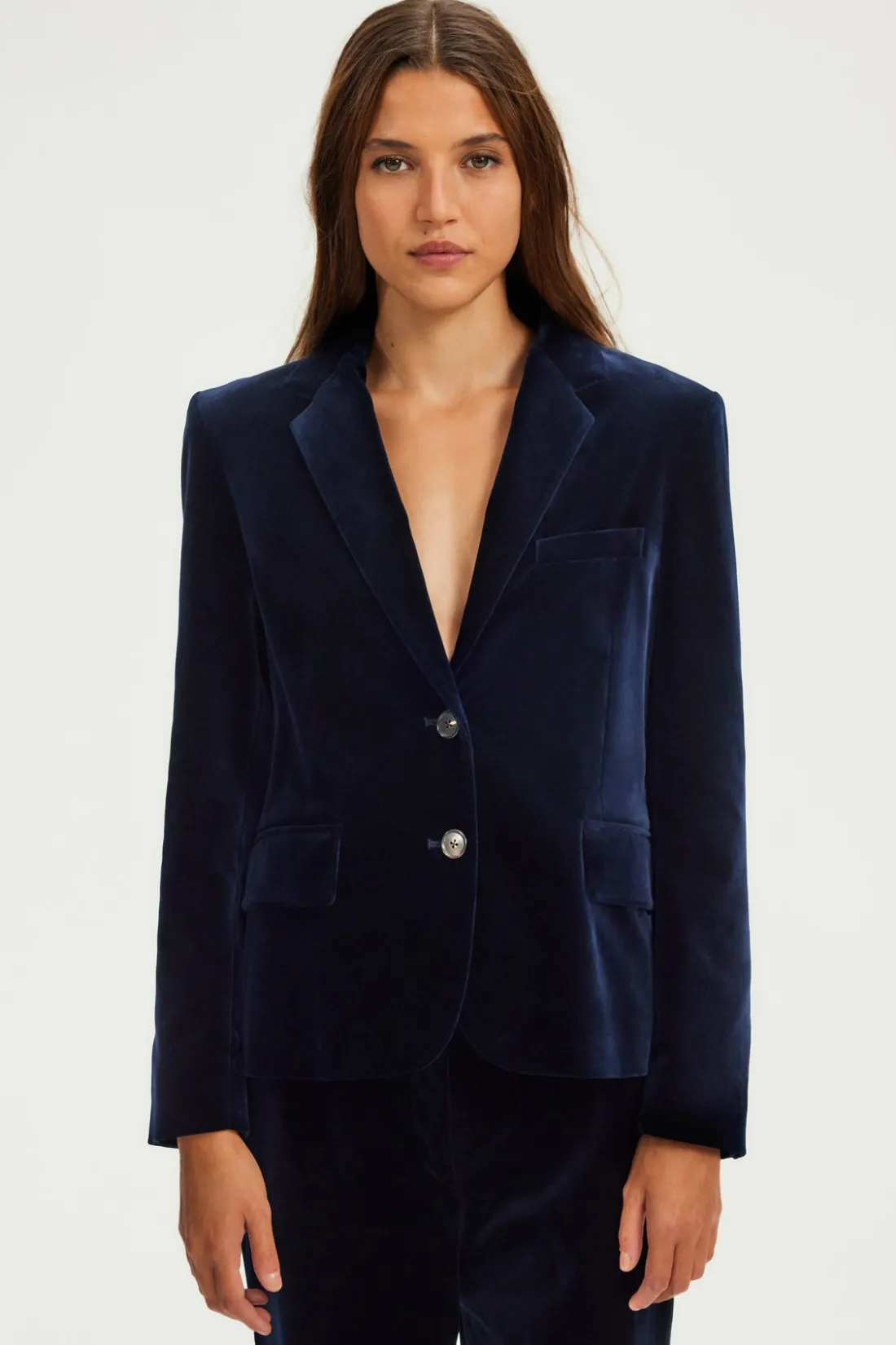 Pablo Veste en velours - MEGANE Marine Discount
