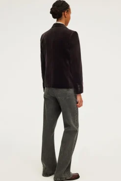 Pablo Veste en velours marron - MEGANE Cinanon Online
